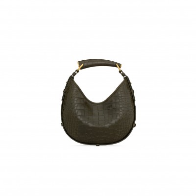 YSL MOMBASA SMALL IN ALLIGATOR 850571EABF53322 (20*15.5*2.5cm)